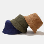 Casual Retro Corduroy Fisherman Hat