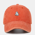Classic Ghost Embroidered Washed Baseball Cap