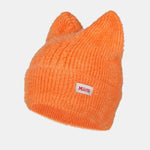 Unisex Cat Ear Shaped Plush Elastic Knitted Hat