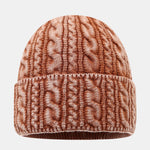 Retro Twist Jacquard Warm Knitted Hat