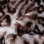 Faux Fur Leopard Zip Up Hooded Vest