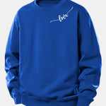 Love Print Relax Fit Sweatshirt