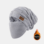 Warm Knitted Hat Face Mask Set Lightweight Warm Ear Cheek Cover