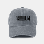 American Freedom Print Washed Baseball Cap
