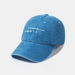 Don't Quit Print Washed Baseball Cap