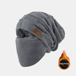 Warm Knitted Hat Face Mask Set Lightweight Warm Ear Cheek Cover