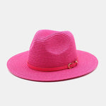 Summer Beach Wide Brim Panama Hat Straw Hat