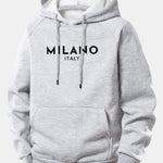 Milano Print Drawstring Hoodie & Milano Print Jogger Pants