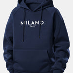 Milano Print Drawstring Hoodie & Milano Print Jogger Pants