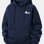 Letter Print Drawstring Hoodie & Letter Print Jogger Pants