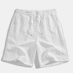 Relax Fit Mid-Length Sleeve Twist Jacquard T-Shirt & Shorts