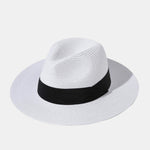 Fashionable And Casual All-match Wide-brimmed Flat Hat Suitable For Beach Trips