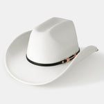 Leather Belt Decor Cowboy Hat