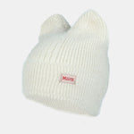 Unisex Cat Ear Shaped Plush Elastic Knitted Hat