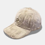 Fashion Warm Fleece-Lined Letter R Baseball Cap