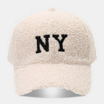 American Style NY Letter Fleece Warm Baseball Cap