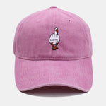 Rude Duck Embroidery Washed Baseball Cap