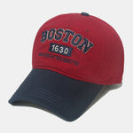 Retro Boston Embroidered Baseball Cap