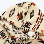 Relax Fit Tribal Geometry Teddy Hoodie