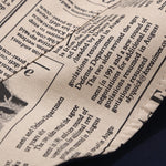 Newspaper Print Double Side Reversible Bucket Hat