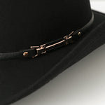 Leather Belt Decor Cowboy Hat