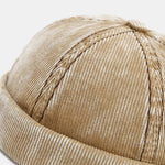Retro Autumn And Winter Corduroy Beanie Hat