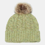 Warm Knitted Hat With Pompom
