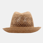 Summer Versatile Casual Couple Hollow British Style Straw Hat