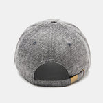 Solid Color Faux Linen Casual Baseball Cap