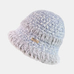 Plush Fleece Bucket Hat - Thick Warm Winter Hat With Elastic Fit