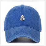 Classic Ghost Embroidered Washed Baseball Cap