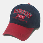 Retro Boston Embroidered Baseball Cap