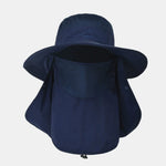 Outdoor Sun Protection Neck Hat, Large Brim Hat Style, Quick-drying And Breathable