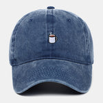 Coffee Embroidery Casual Adjustable Baseball Cap