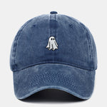 Classic Ghost Embroidered Washed Baseball Cap