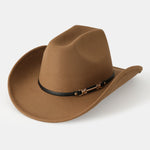 Leather Belt Decor Cowboy Hat