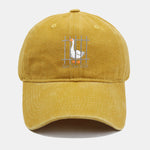 Funny Silly Goose Embroidered Washed Baseball Cap