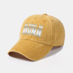 You Might Be Drunk Print Washed Baseball Cap