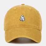 Classic Ghost Embroidered Washed Baseball Cap