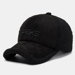 Faux Suede Plush Warm Baseball Cap