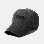 American Freedom Print Washed Baseball Cap