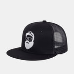 Embroidered Bearded Man Mesh Baseball Cap