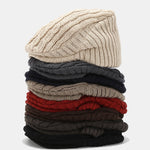 Vintage Knitted Textured Beret Hat