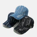 Vintage Distressed Denim Baseball Cap
