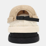 Solid Color Simple Lightweight Soft Down Cotton Warm Melon-shaped Hat
