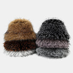 Autumn And Winter All-match Cold-proof Plush Bucket Hat