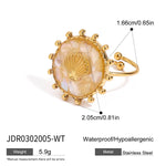 Ocean Starfish Shell Statement Ring