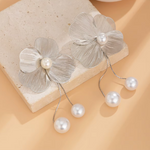 Iris Flower Drop Earrings