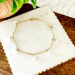 Gina Mini Pearl Charm Bracelet
