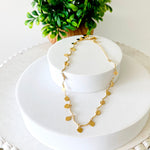 Melita Dangle Heart Choker Necklace
